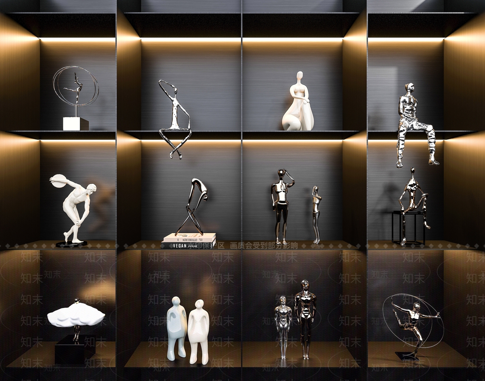 现代金属人物3D模型下载【ID:995697134】