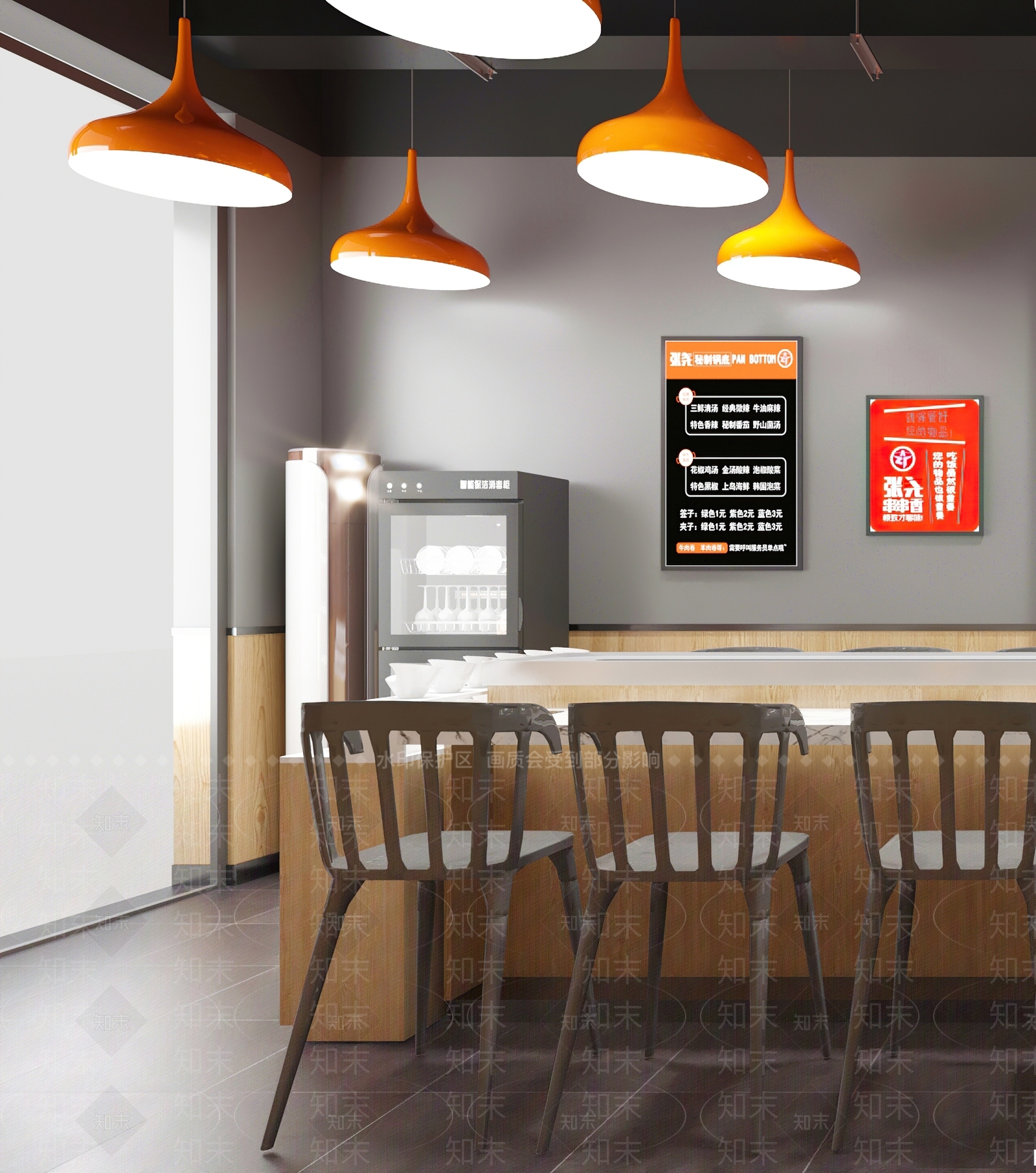 工业风火锅店3D模型下载【ID:395702223】