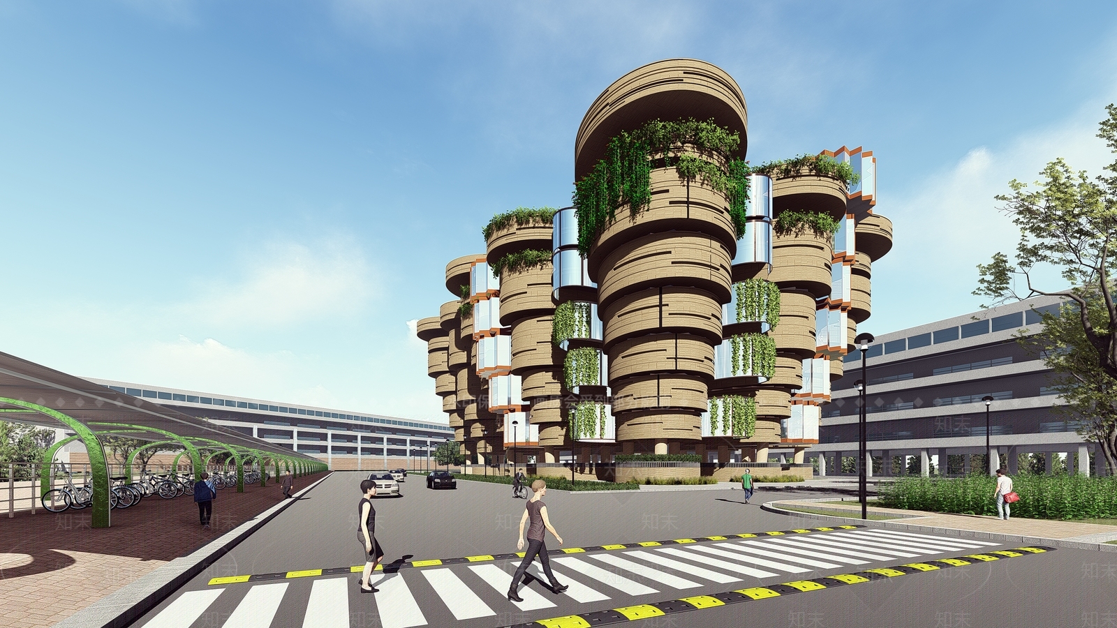 【SU悬赏模型】现代风格异形建筑SU模型下载【ID:195713186】