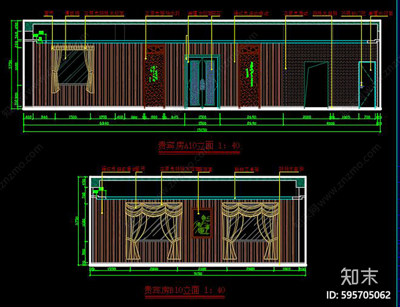 新中式酒楼餐饮空间装修图cad施工图下载【ID:595705062】