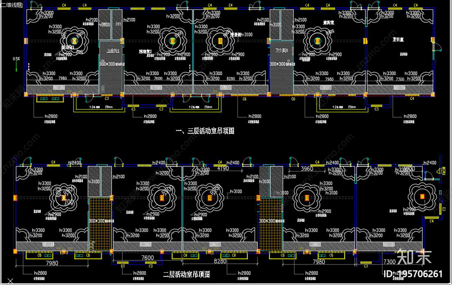 全套幼儿园cad施工图下载【ID:195706261】