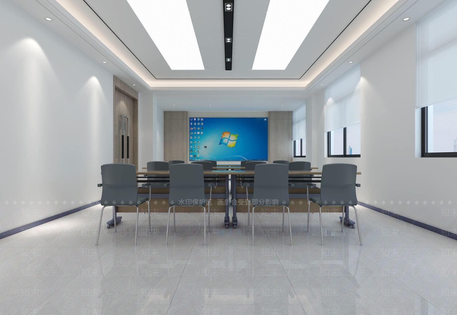 现代乒乓球馆3D模型下载【ID:595708033】