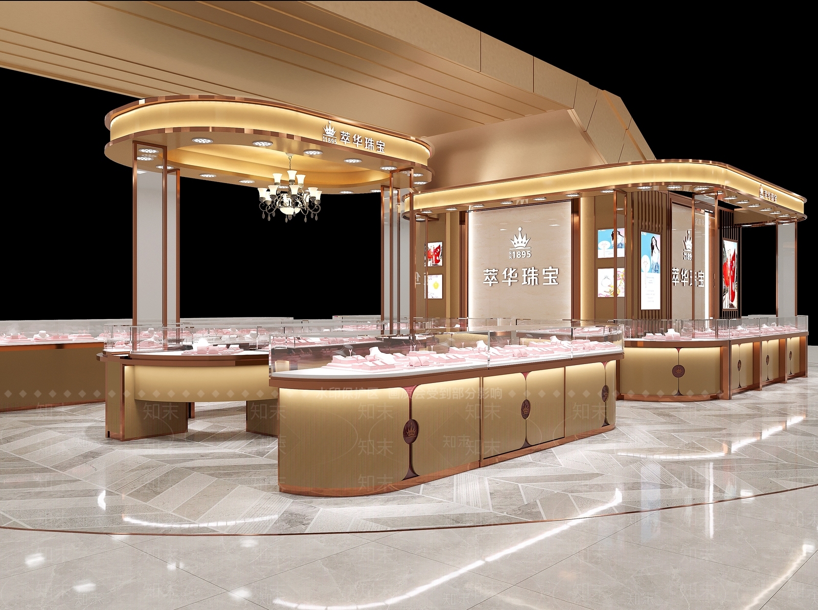 现代珠宝店3D模型下载【ID:595710813】