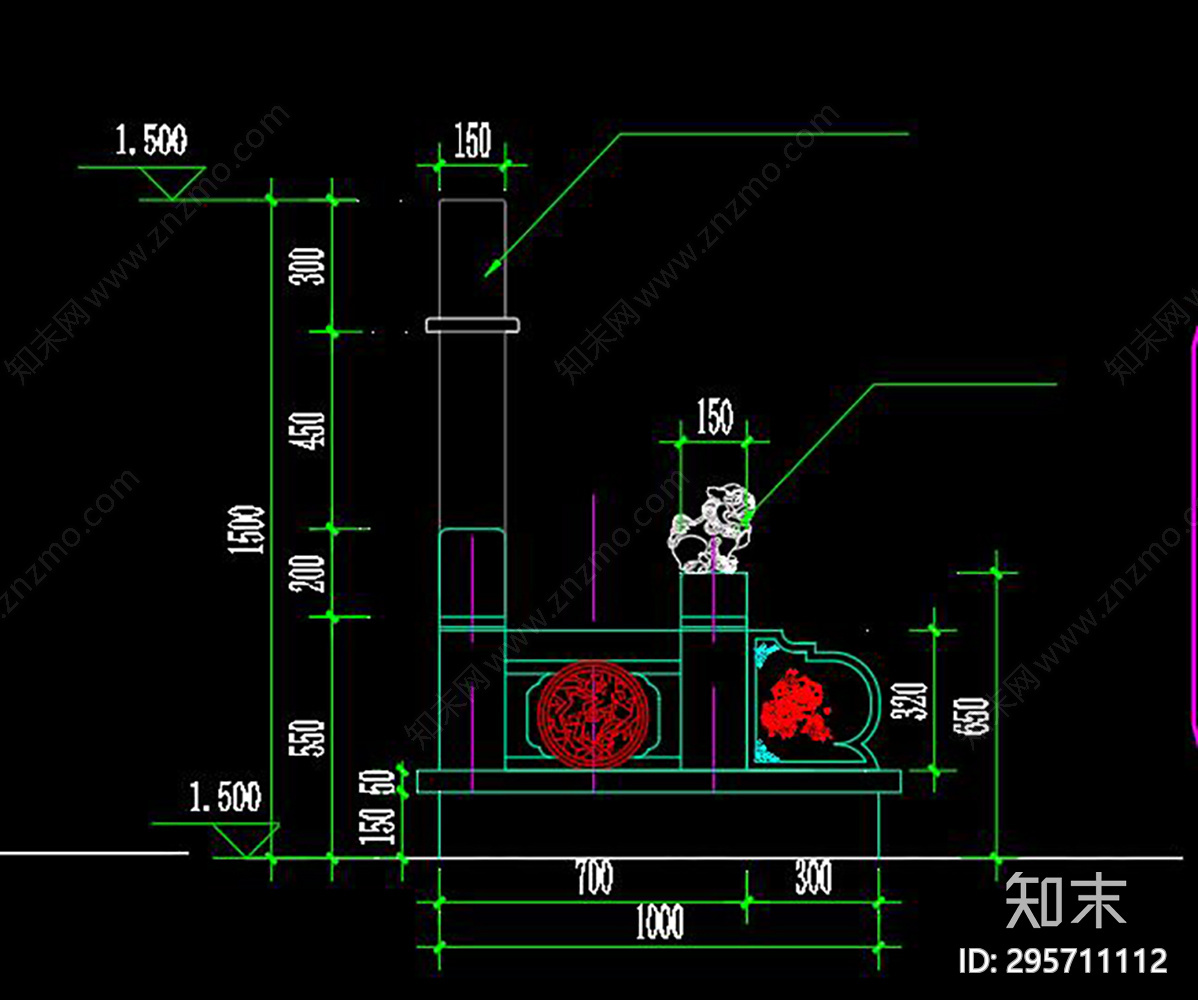 墓地CAD图纸施工图下载【ID:295711112】