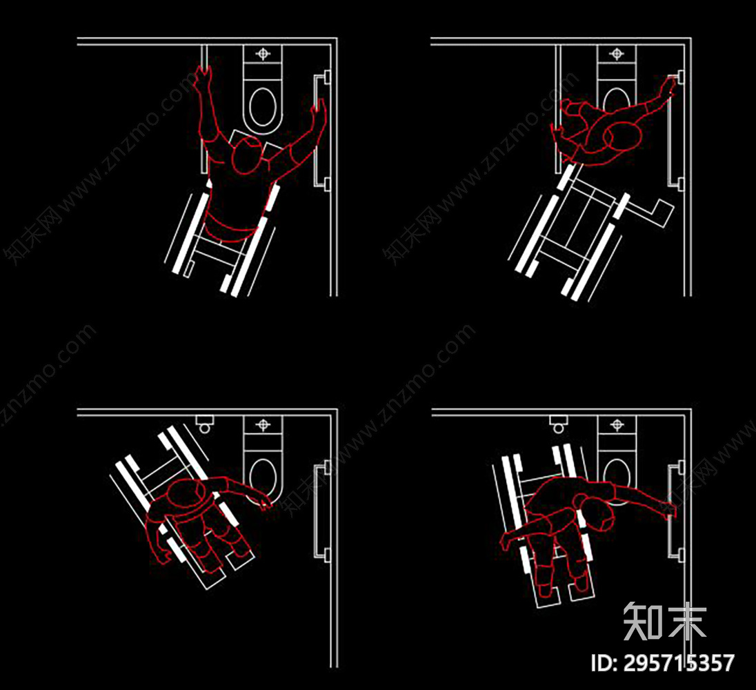 残疾人cad施工图下载【ID:295715357】