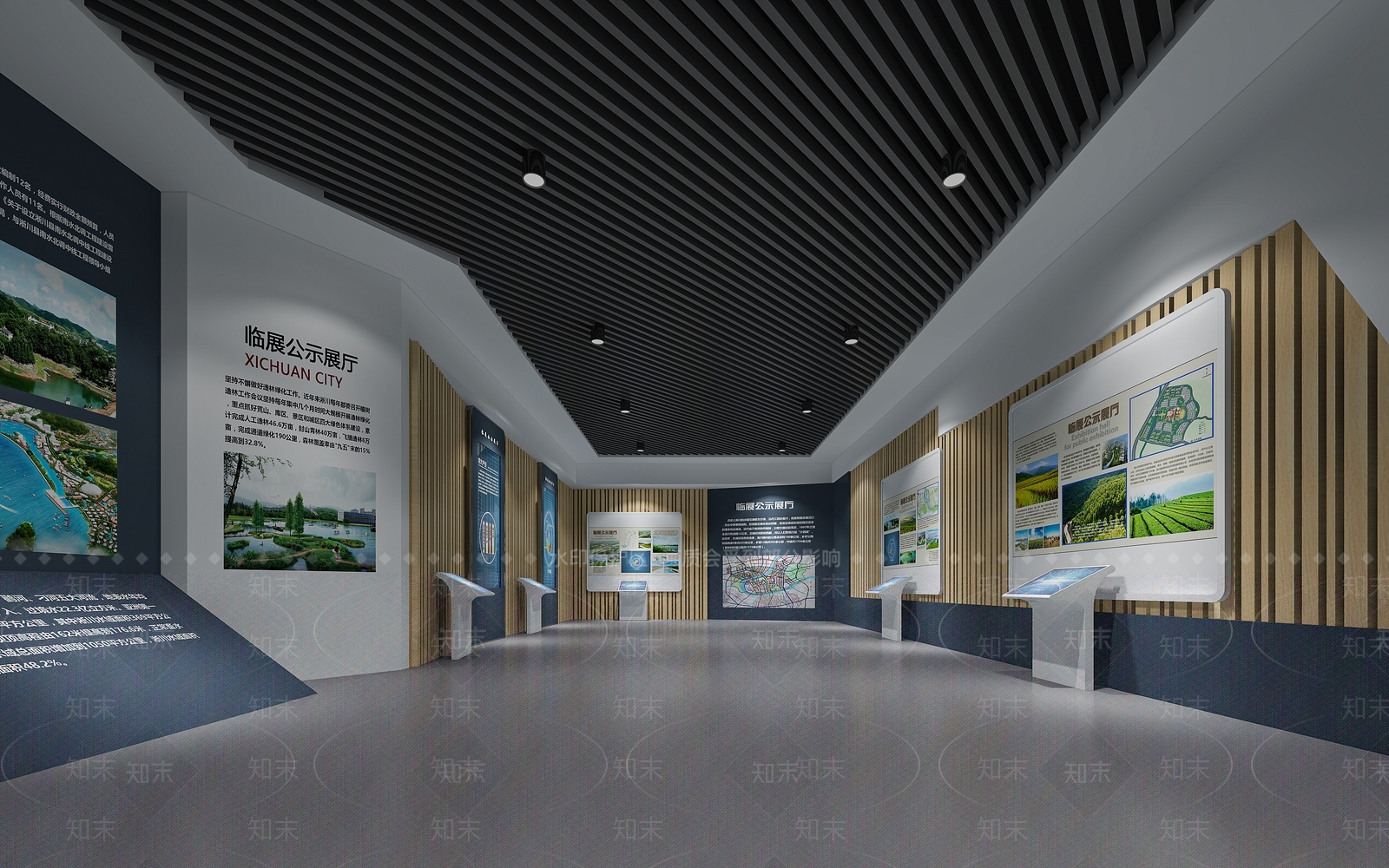 现代城市规划展厅3D模型下载【ID:595738449】
