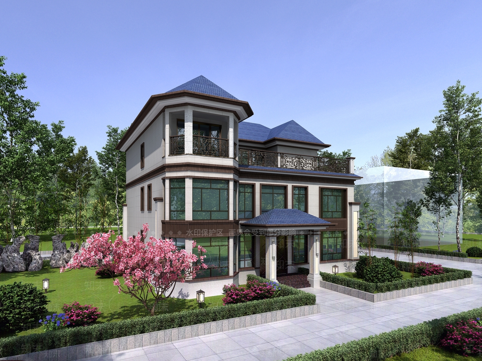 现代别墅3D模型下载【ID:995777851】