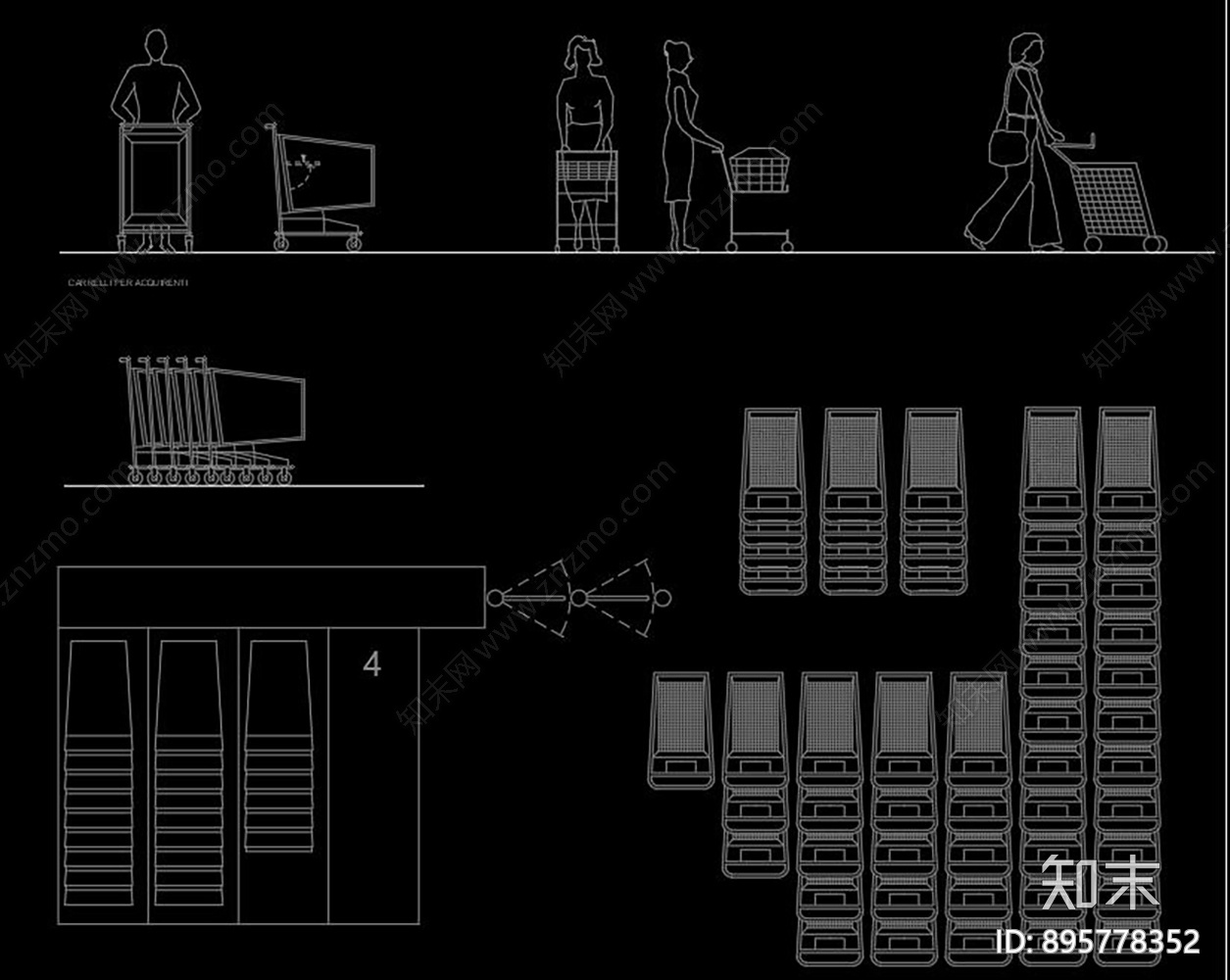 超市设备施工图下载【ID:895778352】