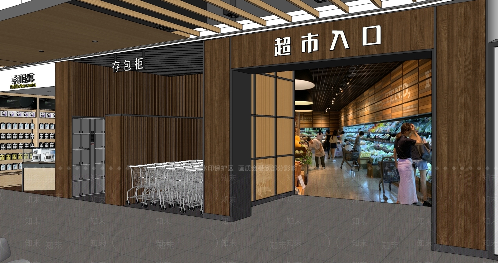 现代商场SU模型下载【ID:196702781】