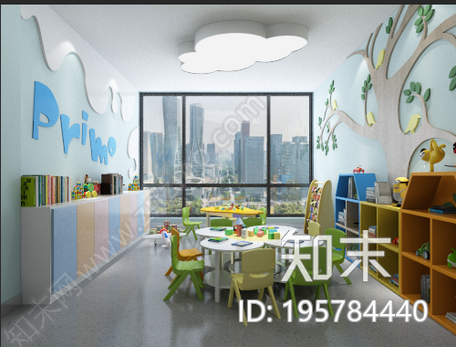 小叶子儿童成长中心cad施工图下载【ID:195784440】