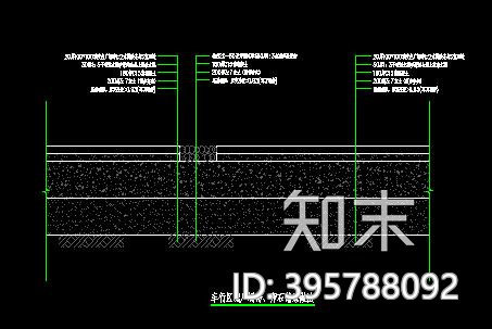 车行道断面详图cad施工图下载【ID:395788092】