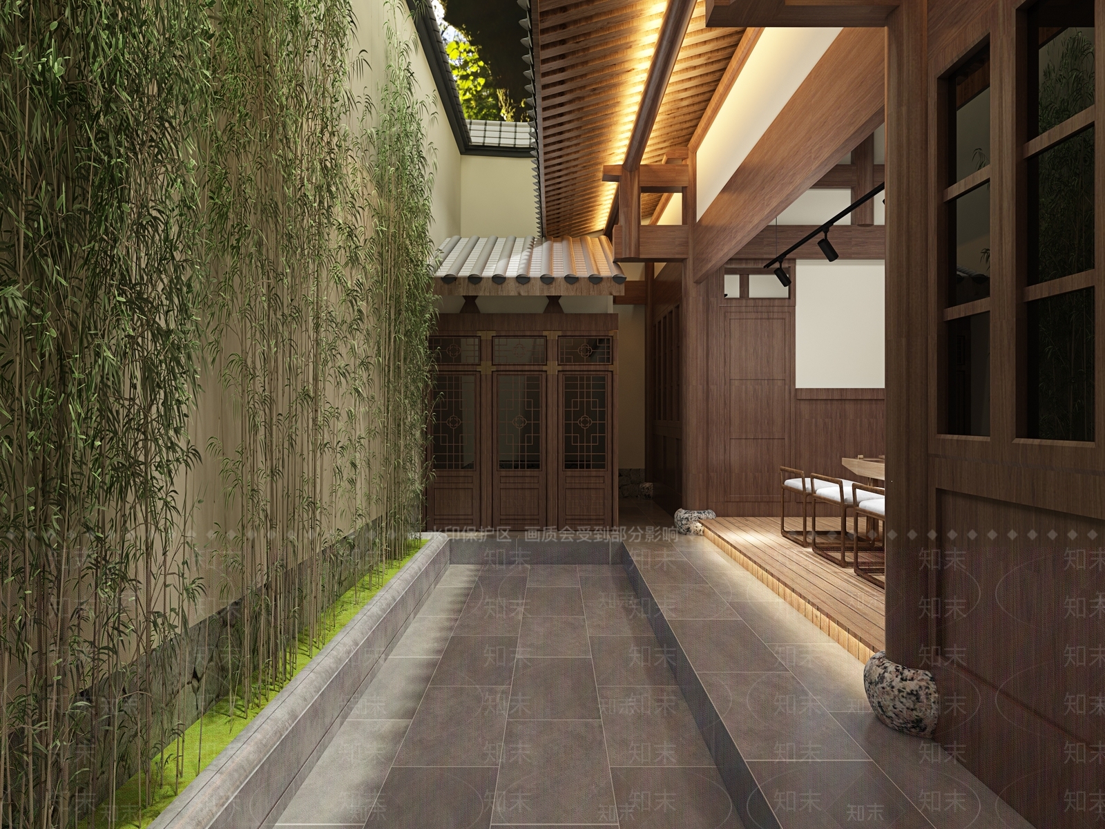 新中式民宿3D模型下载【ID:895793378】