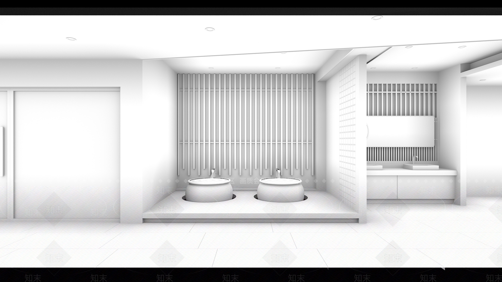 日式洗浴中心3D模型下载【ID:795813196】