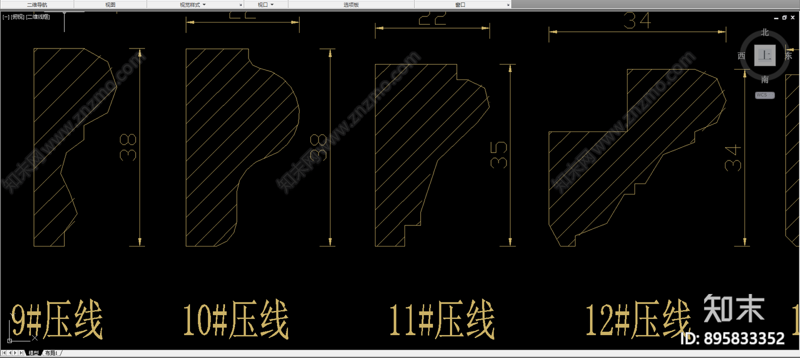 房门板cad施工图下载【ID:895833352】