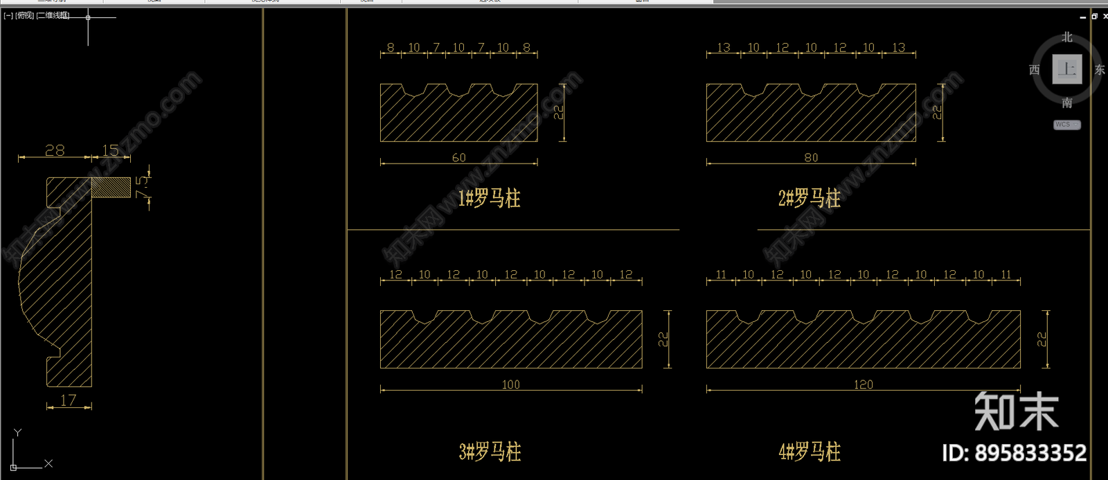 房门板cad施工图下载【ID:895833352】