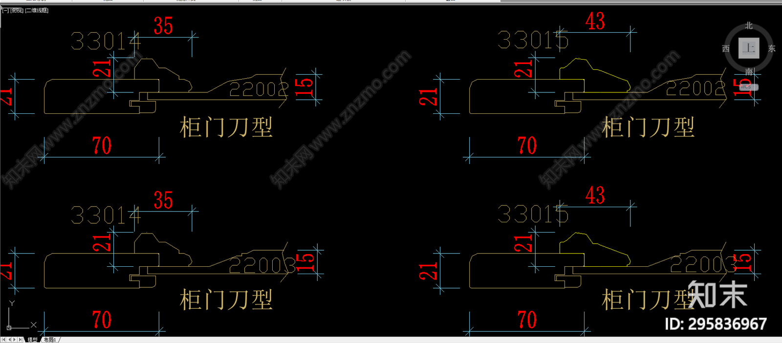 门板cad施工图下载【ID:295836967】