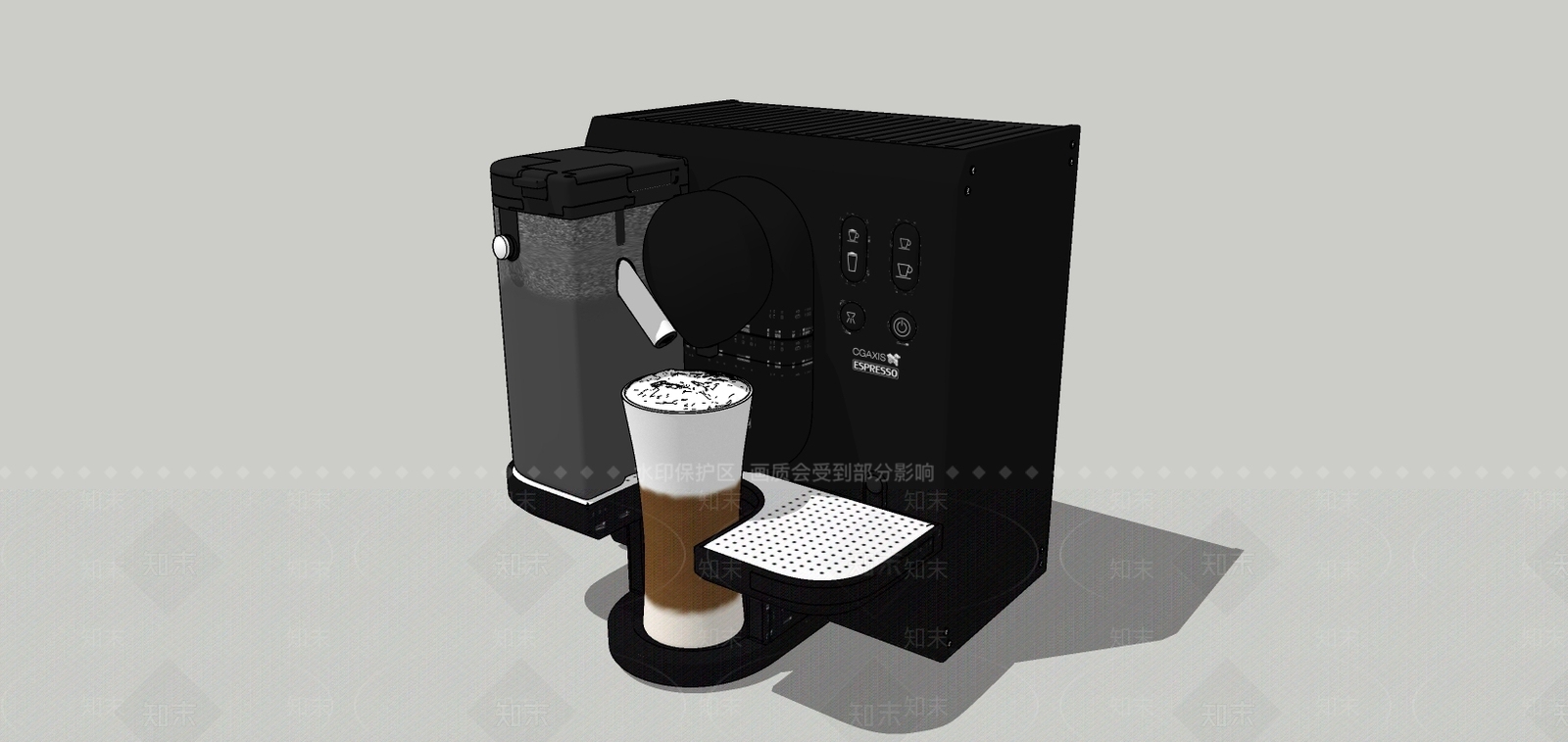 现代咖啡机SU模型下载【ID:395854191】