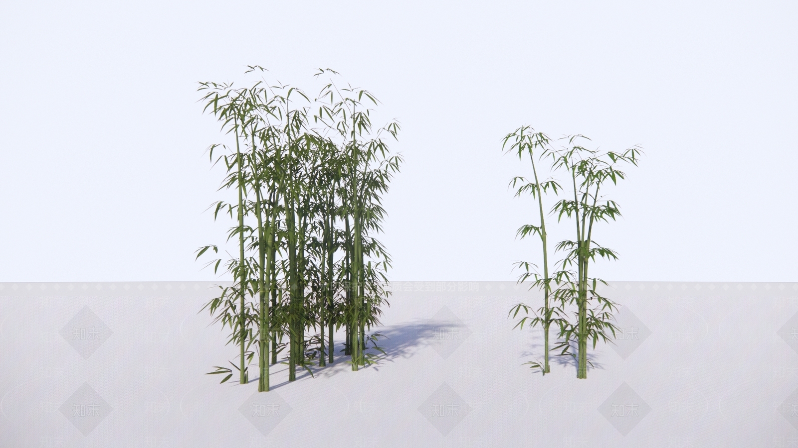 现代竹子SU模型下载【ID:195867756】