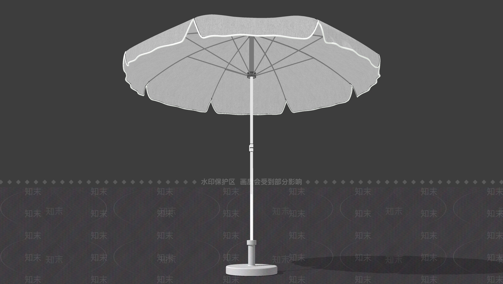 现代遮阳伞SU模型下载【ID:395907320】