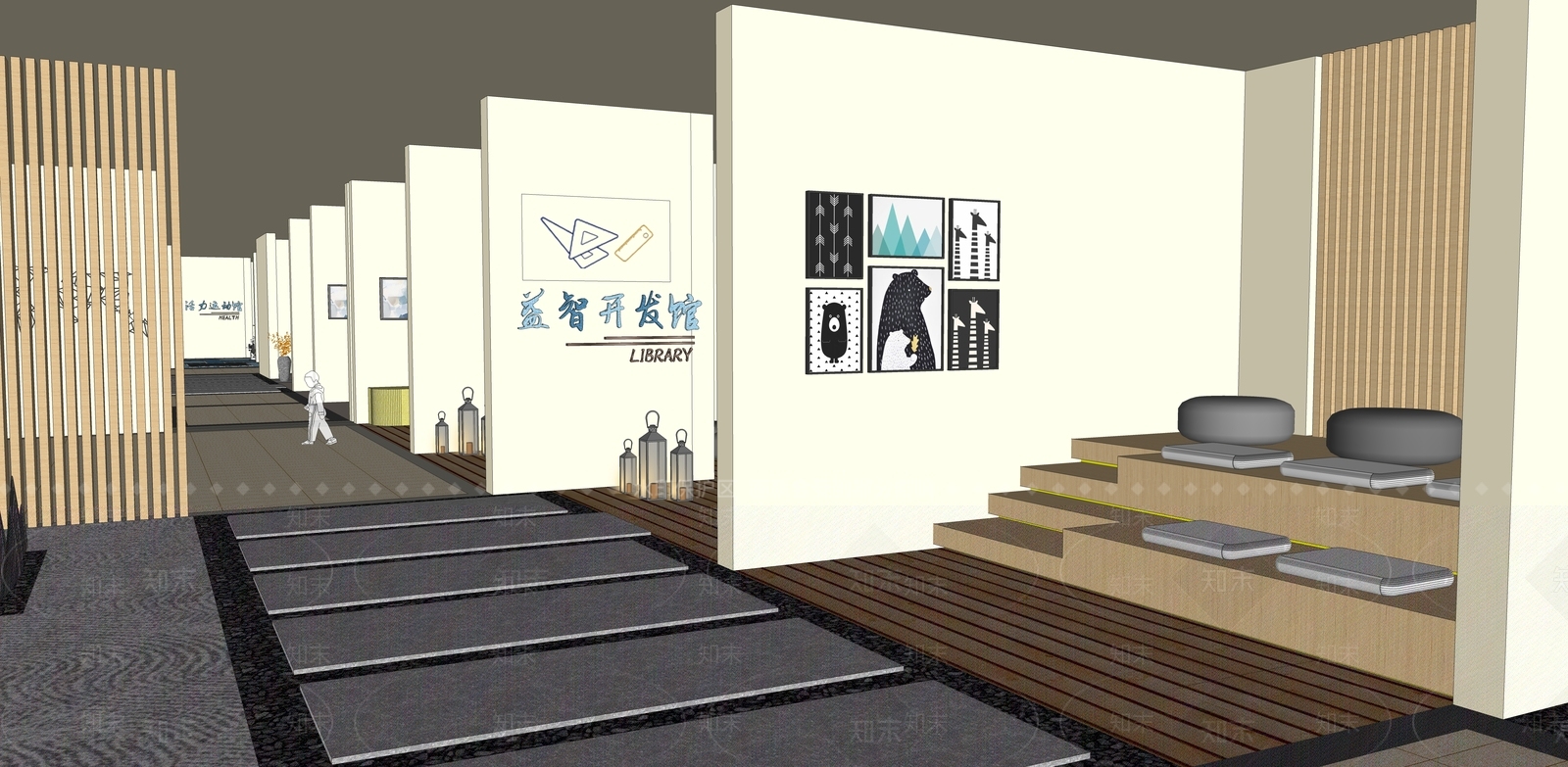 现代儿童娱乐室SU模型下载【ID:595911413】