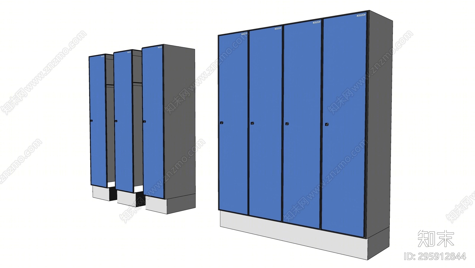 现代收纳柜SU模型下载【ID:295912844】