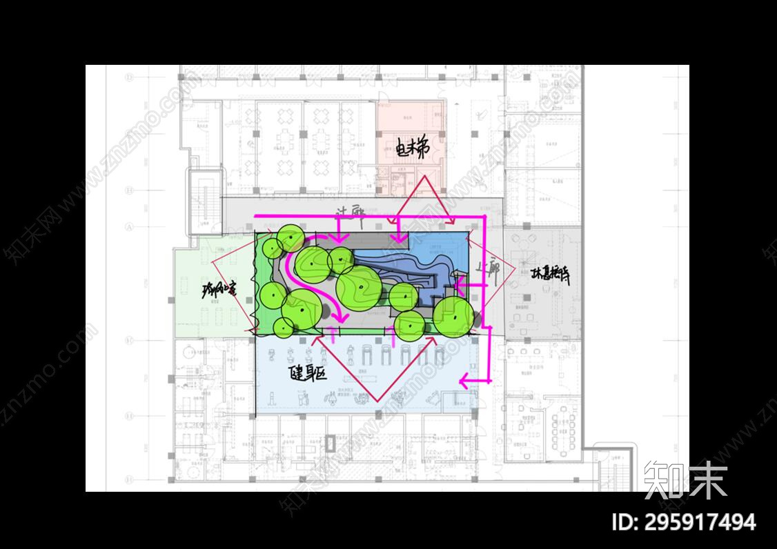 郑州康桥诸子庐cad施工图下载【ID:295917494】