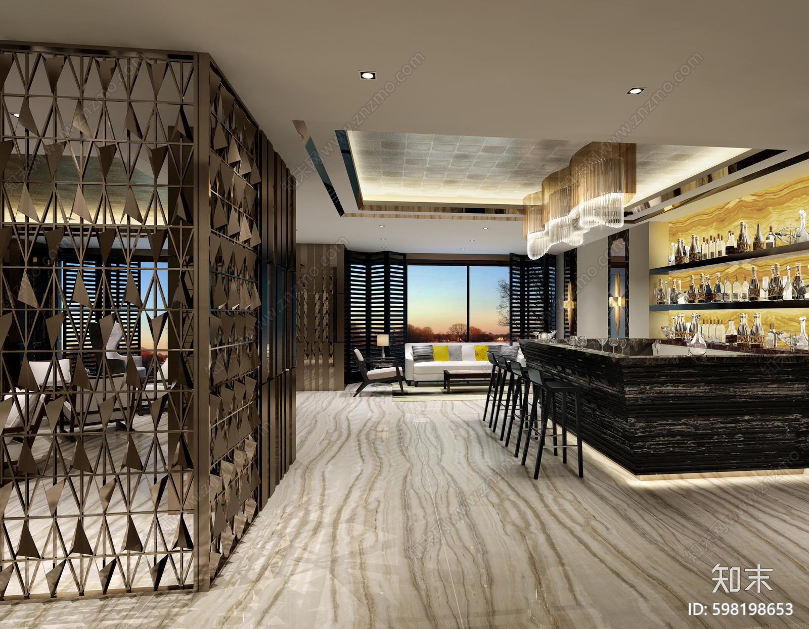 海宁会所cad施工图下载【ID:598198653】
