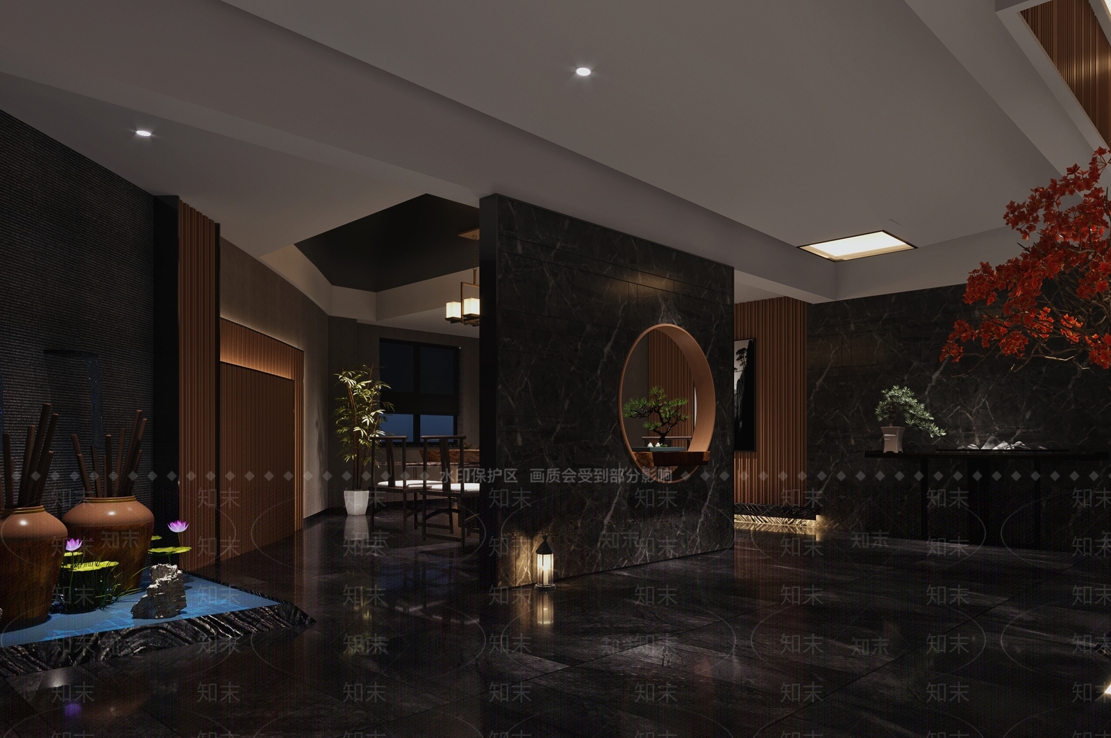 新中式足疗会所3D模型下载【ID:495936690】