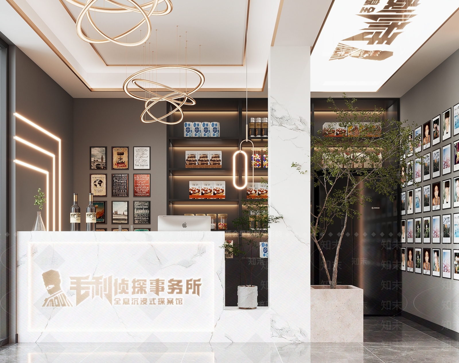 现代娱乐室3D模型下载【ID:995937940】