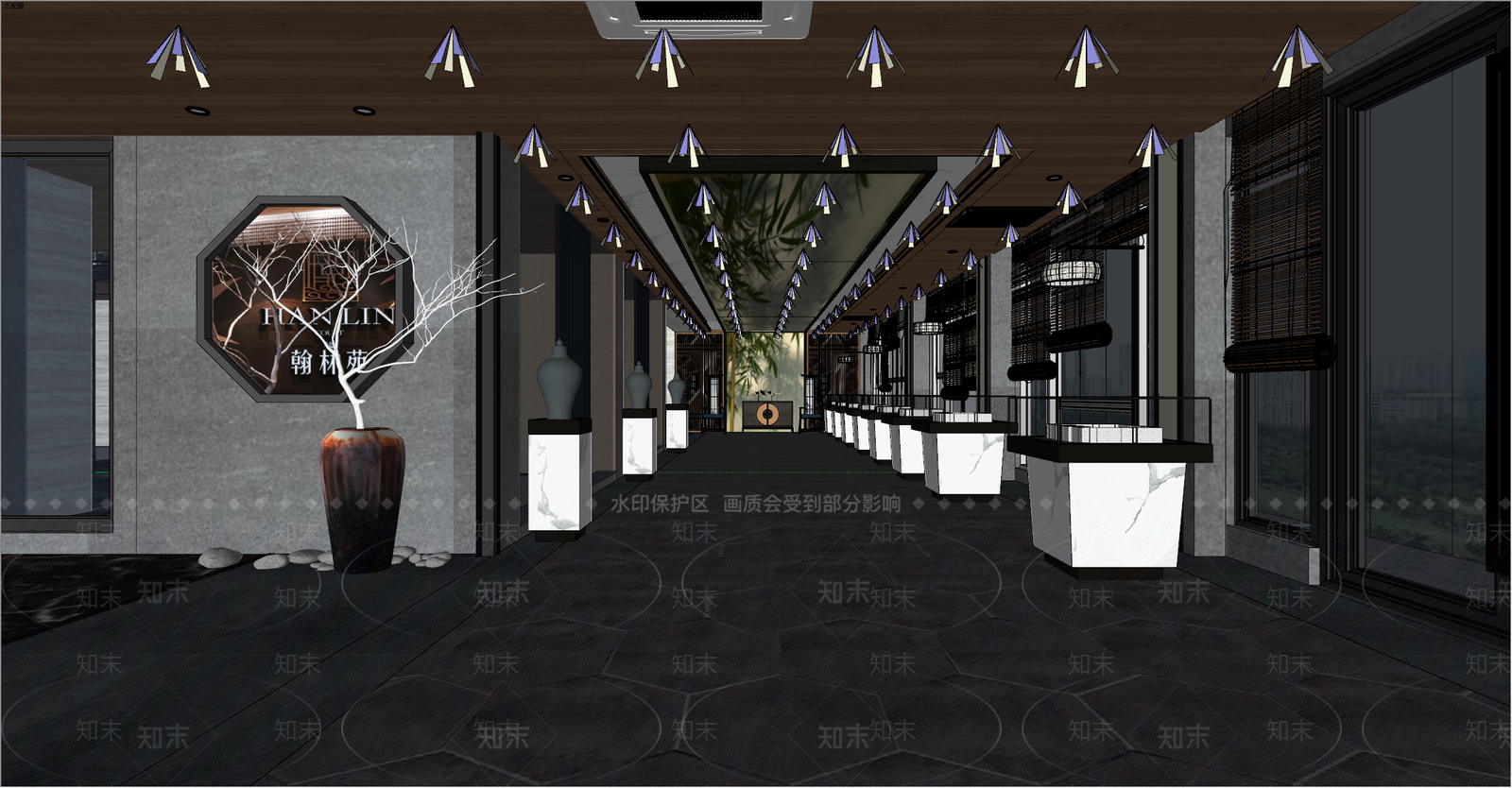 新中式珠宝店SU模型下载【ID:195940428】
