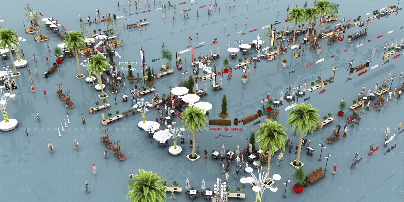 现代室外小品3D模型下载【ID:995955311】