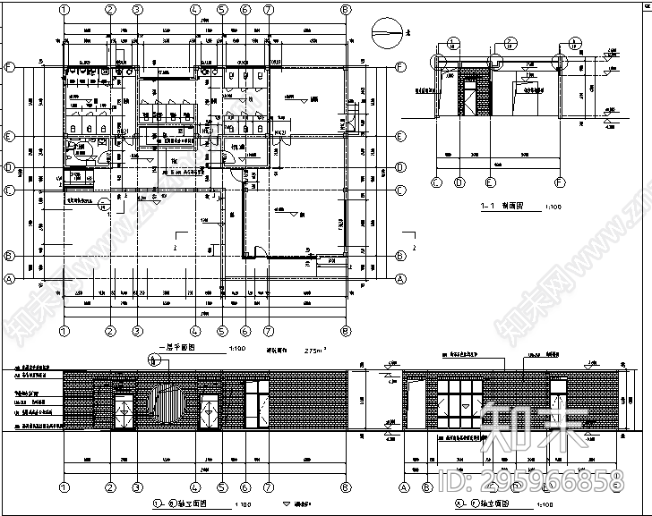 街角游园cad施工图下载【ID:295966858】