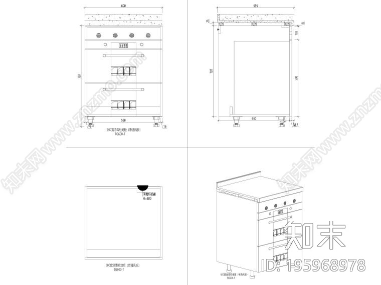 深圳家具研究开发院万科万科集团橱柜标准图集cad施工图下载【ID:195968978】