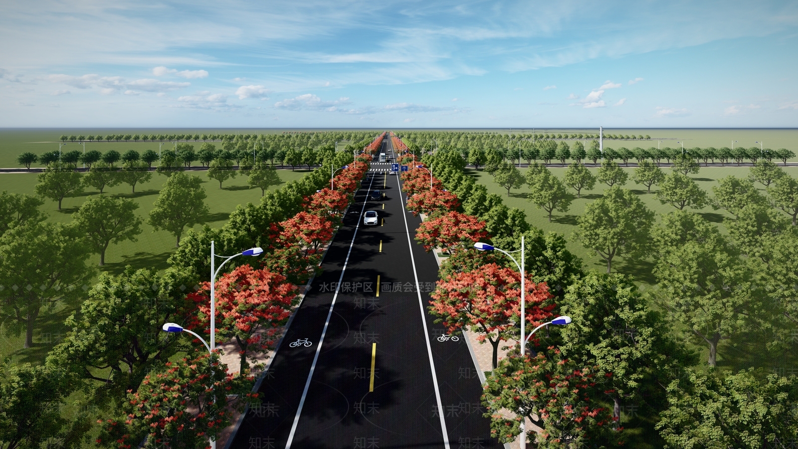 现代道路SU模型下载【ID:595970767】