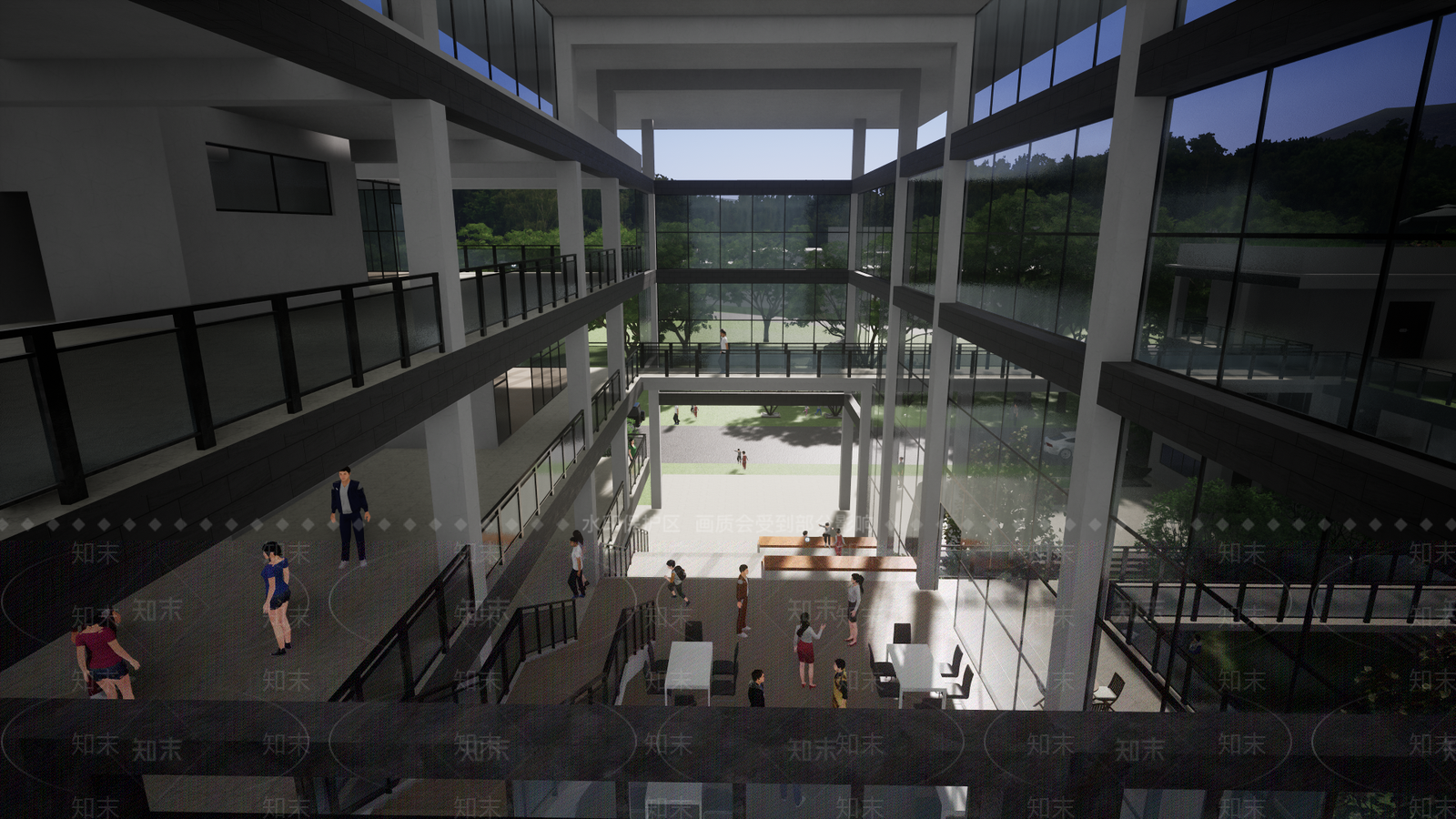 现代学校SU模型下载【ID:896002216】