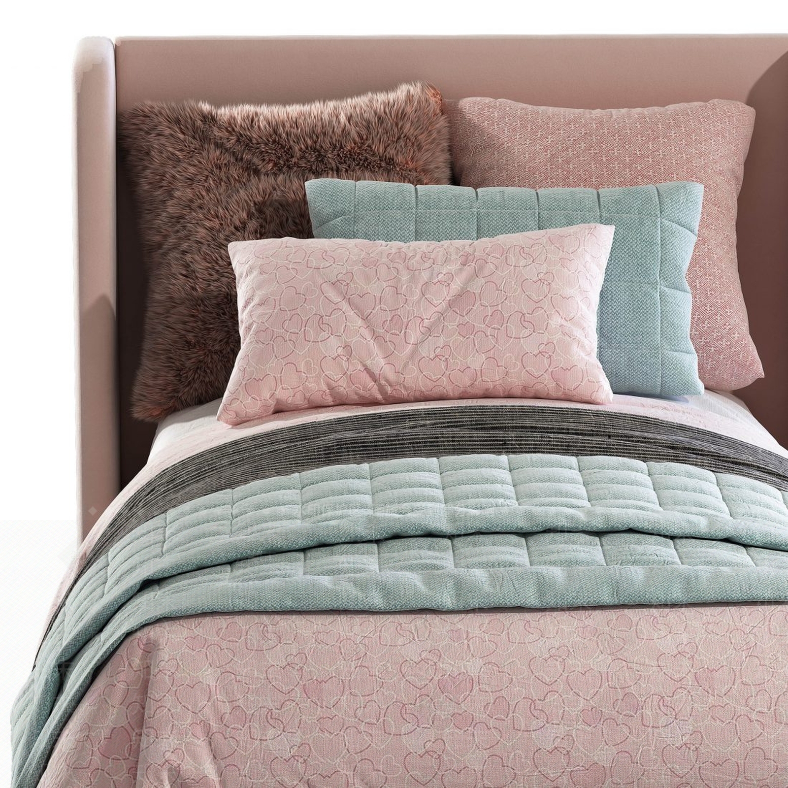现代儿童床3D模型下载【ID:796010105】