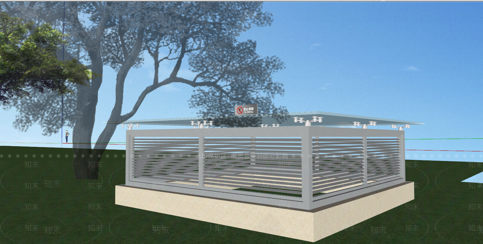 现代通风井SU模型下载【ID:396044363】