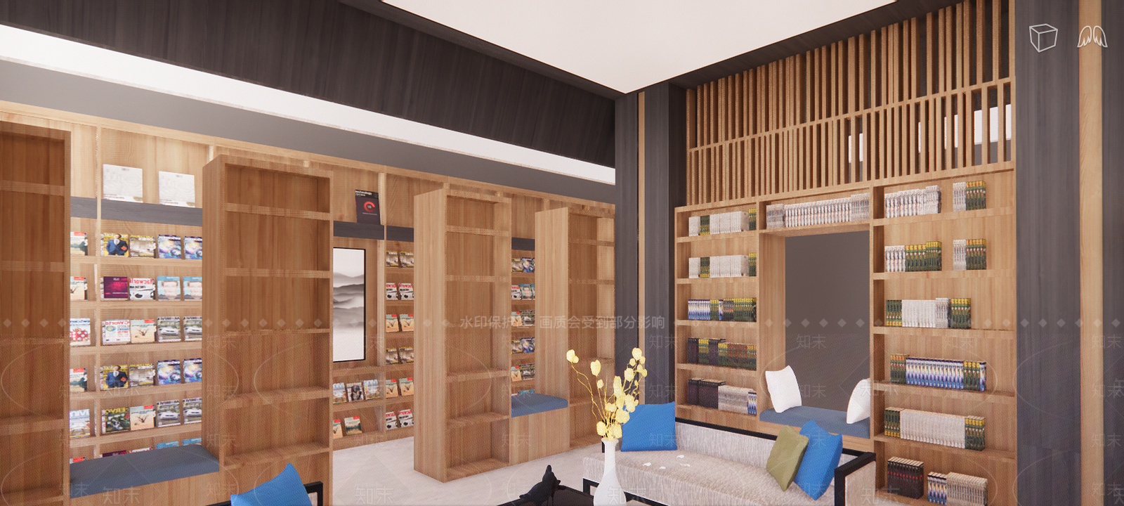 现代书店SU模型下载【ID:696057436】