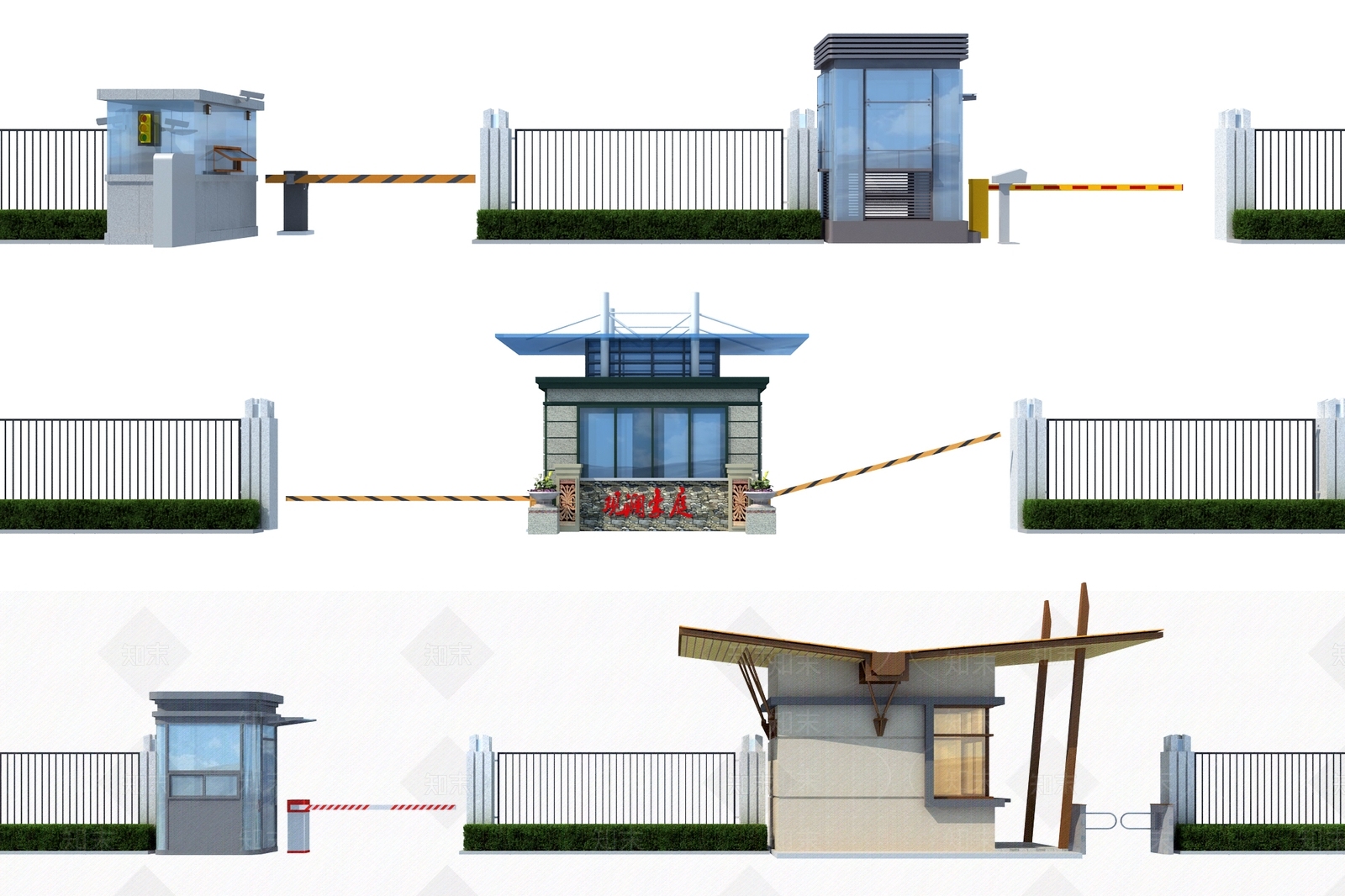 现代保安亭3D模型下载【ID:896065600】