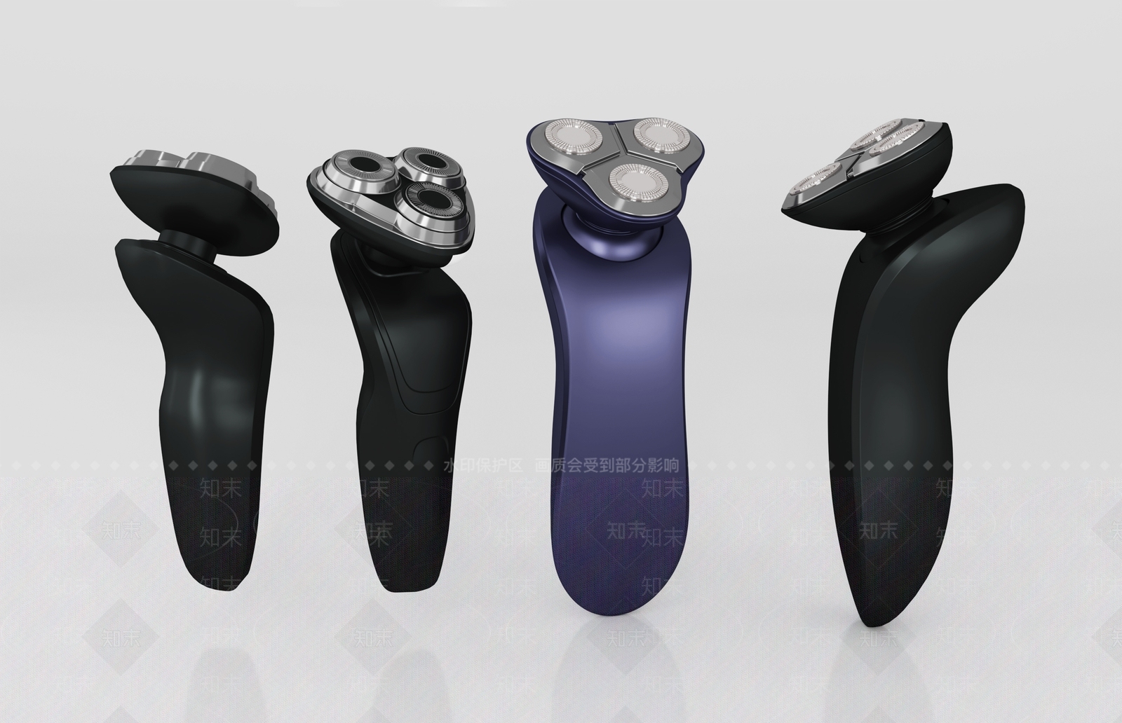 现代剃须刀3D模型下载【ID:196079834】