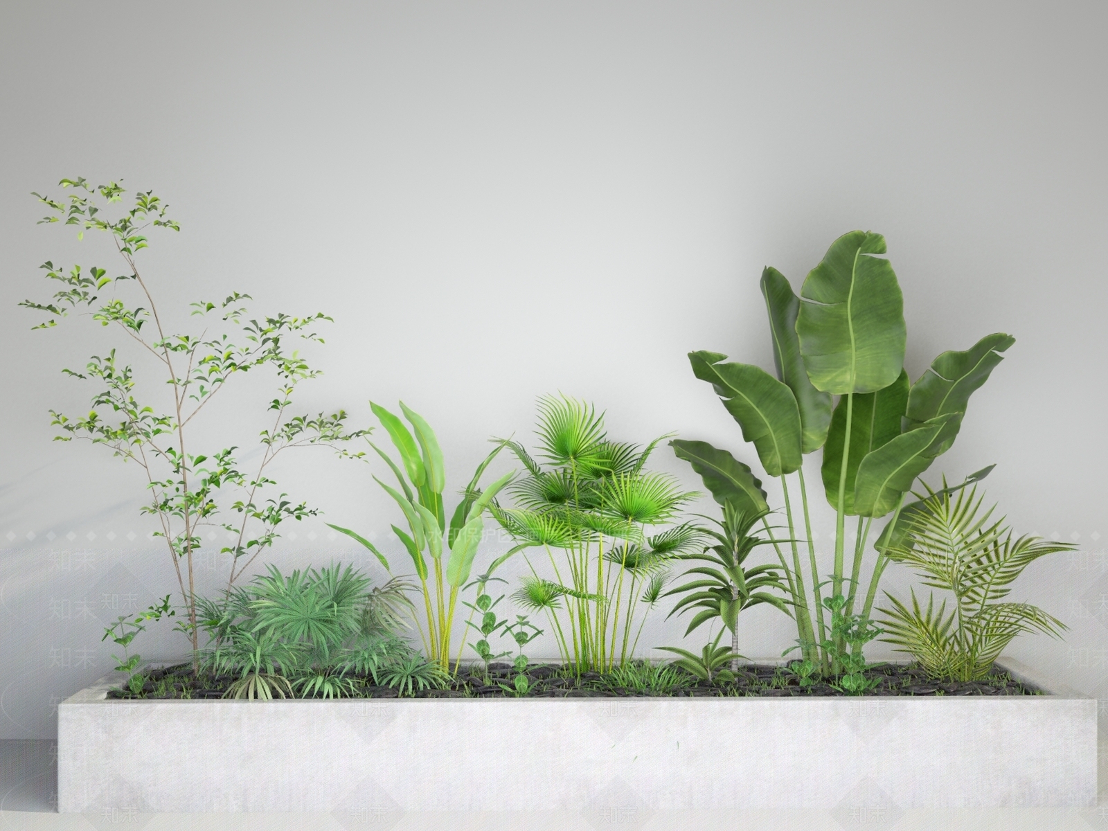 现代花坛3D模型下载【ID:696091776】