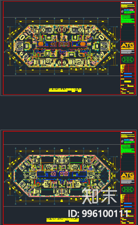 雅布cad施工图下载【ID:996100111】