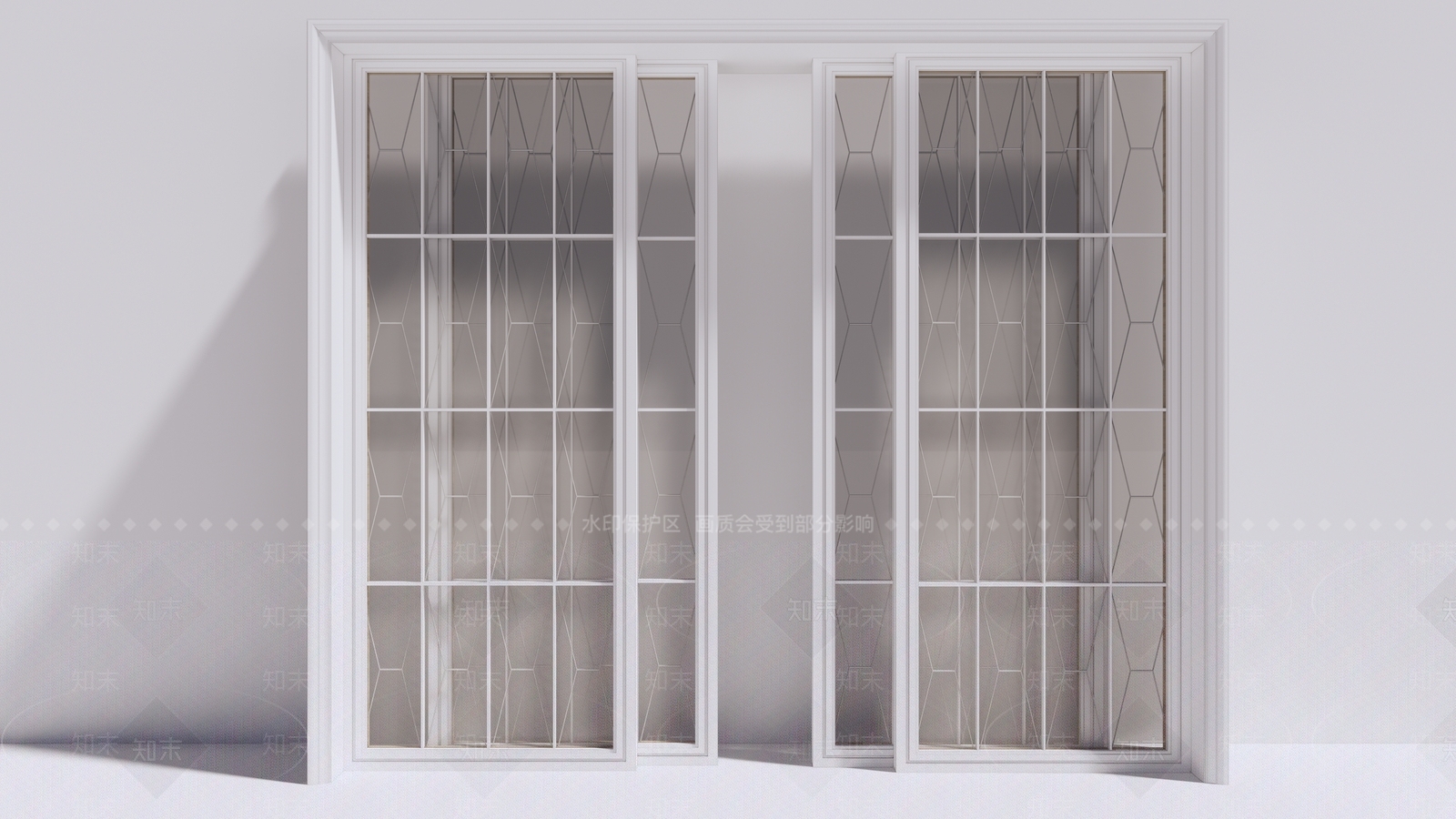 欧式推拉门SU模型下载【ID:296166201】