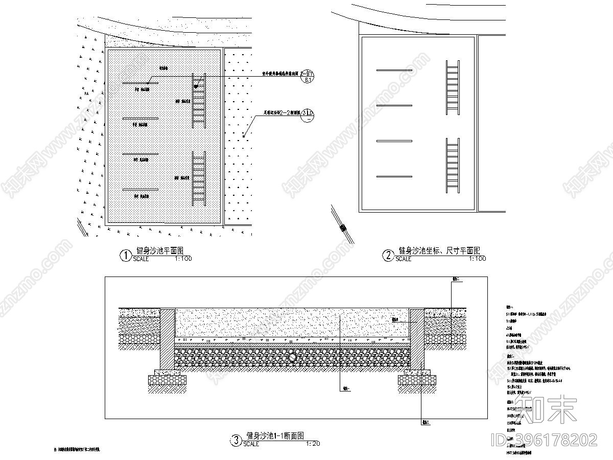 某社区配套学校项目景观施工图cad施工图下载【ID:396178202】