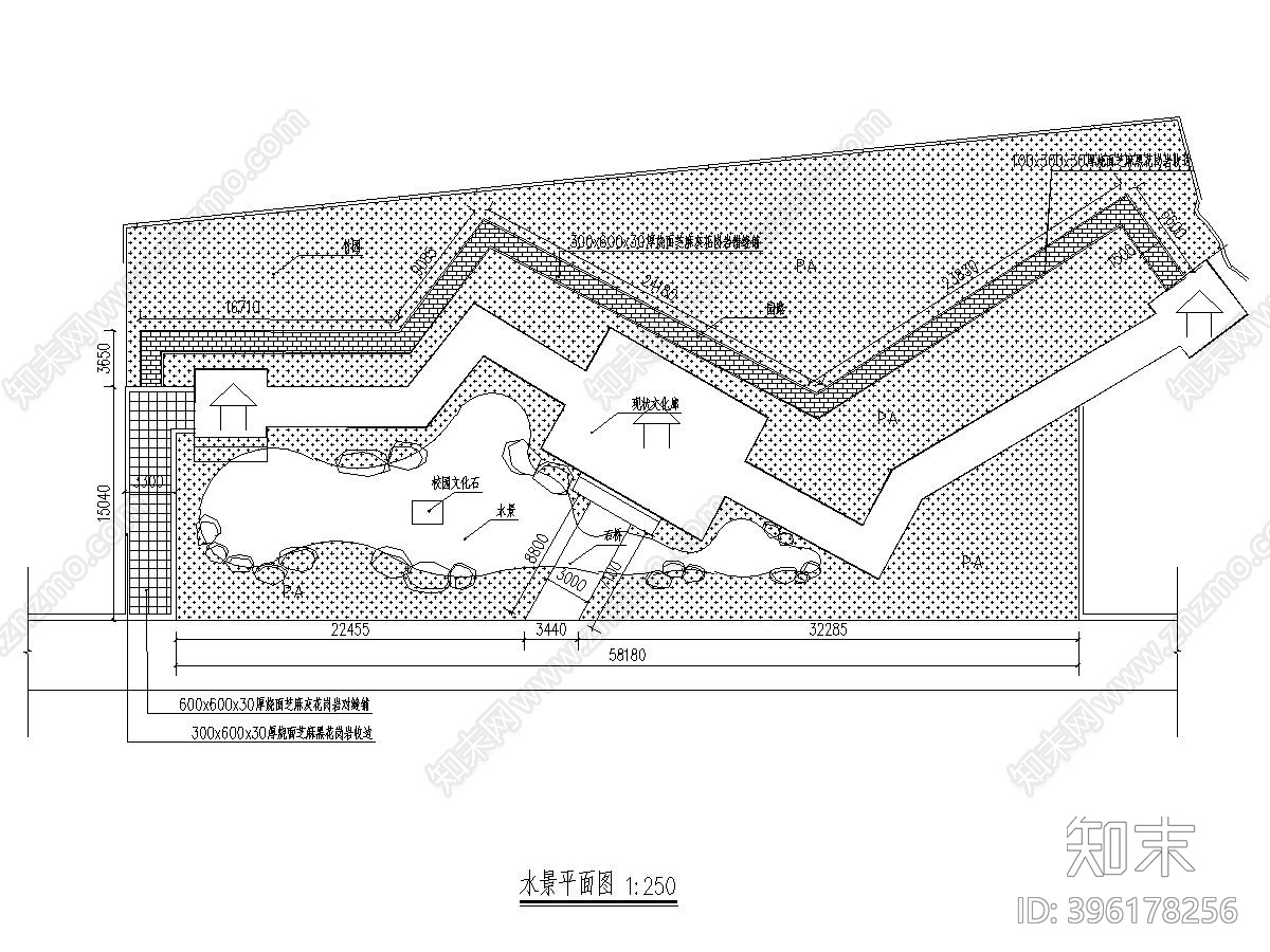 某中学教学楼建设工程景观附属施工图cad施工图下载【ID:396178256】