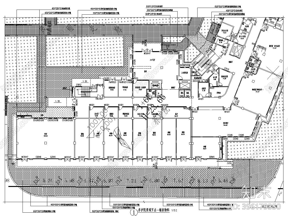 国际老年养护院室外景观施工图cad施工图下载【ID:396179350】