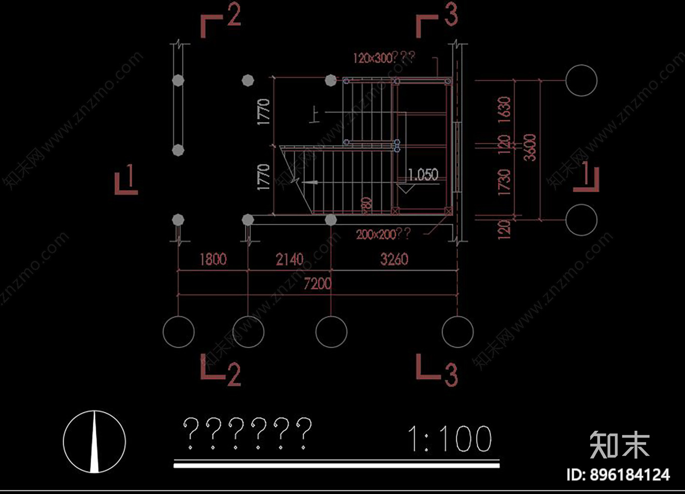 古建楼梯CAD图库施工图下载【ID:896184124】