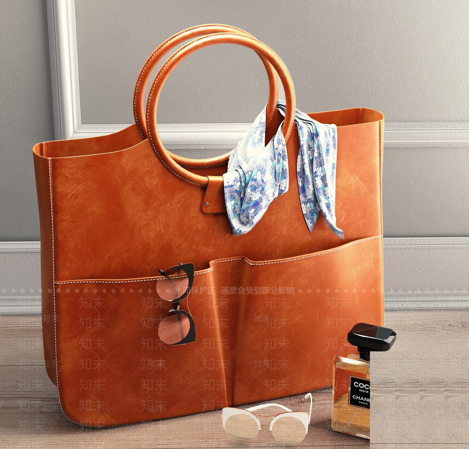 现代女士手提包SU模型下载【ID:796194252】