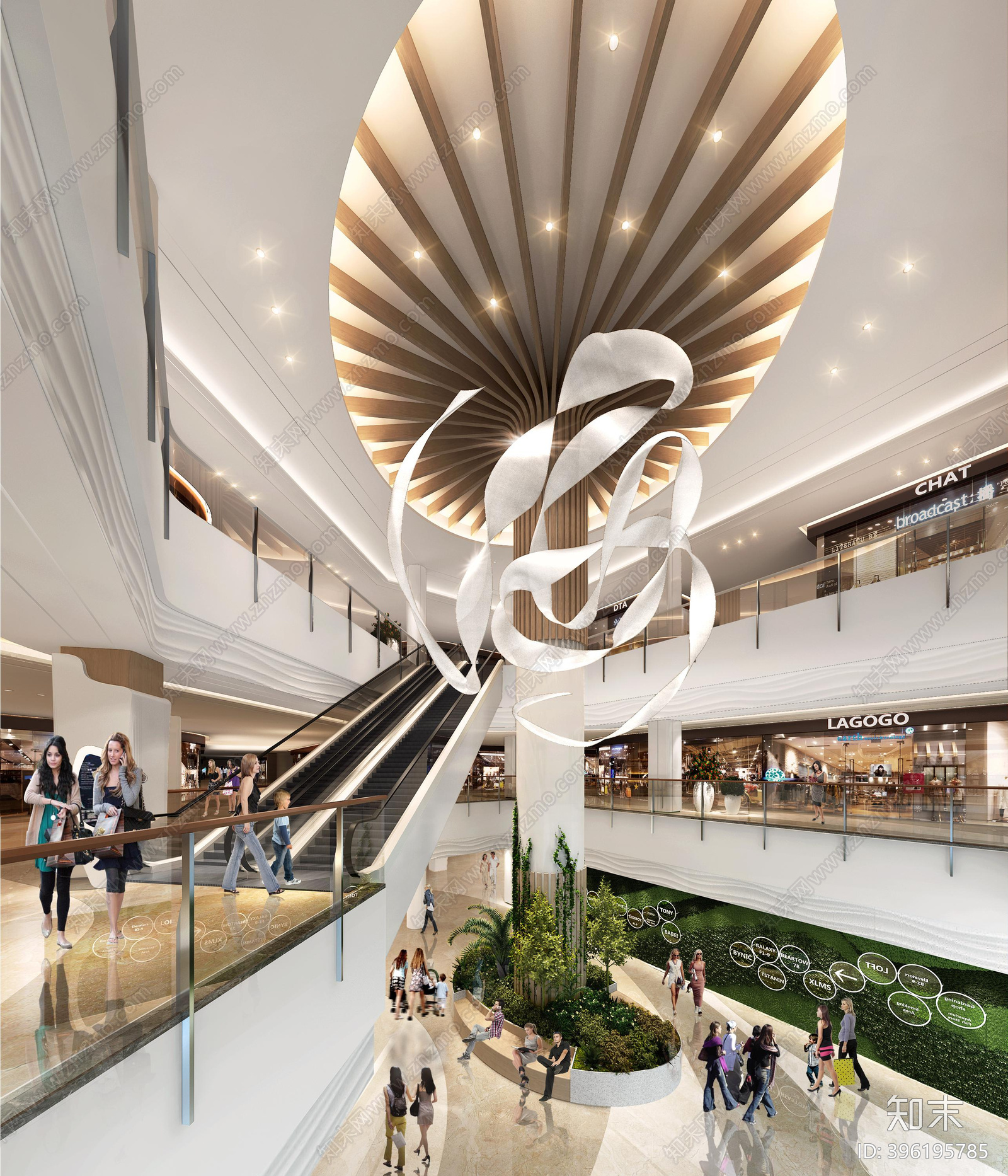 现代简约商场施工图下载【ID:396195785】