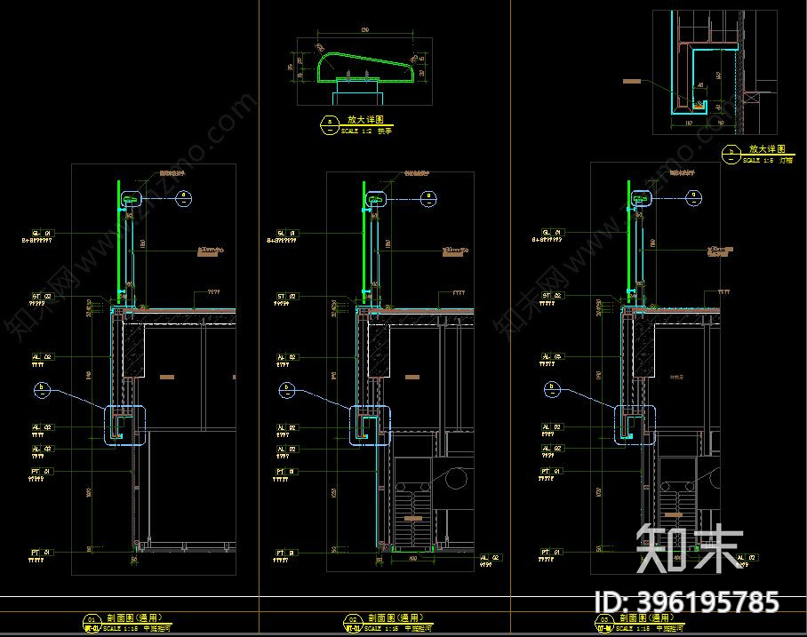 现代简约商场cad施工图下载【ID:396195785】